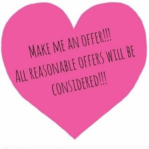 Make me an offer … all reasonable offers considered